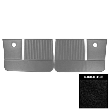 4 Door Sedan Front Door Panels Black