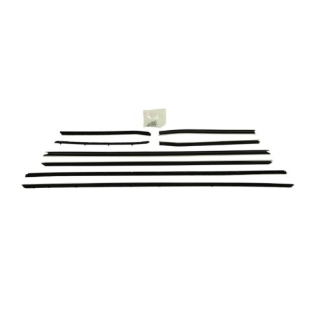 Coupe 8 Piece Window Felt Kit For Standard Interior With Door Ledge Molding