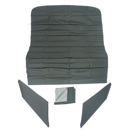Headliner Kit with Side Sails, Black Ribbed Grain