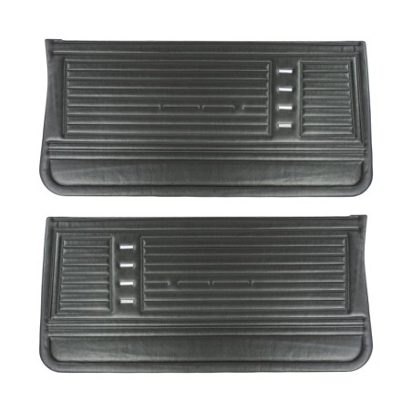 Front Door Panels, Pre-Assembled, Black