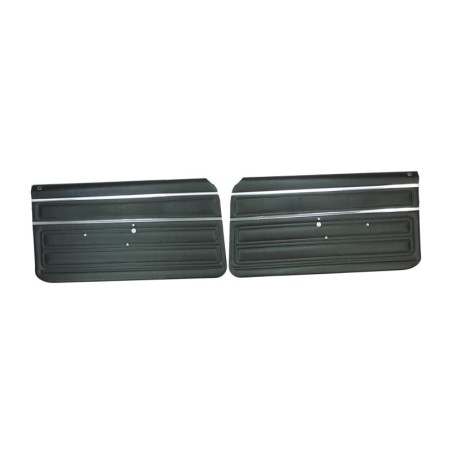 Custom Front Door Panels, Black