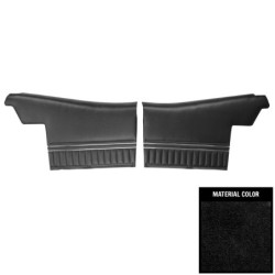 Convertible Rear Door Panels, Pre-Assembled, Black