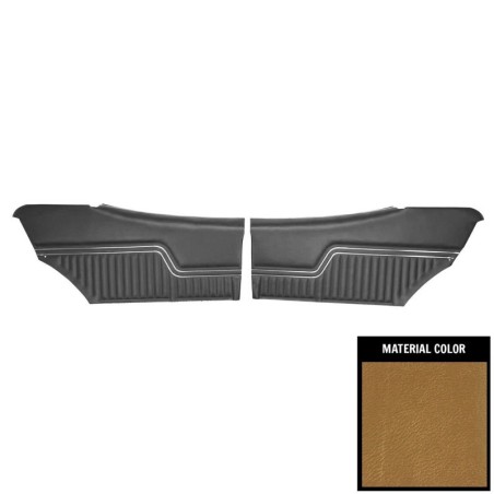 Coupe Rear Door Panels, Pre-Assembled, Gold