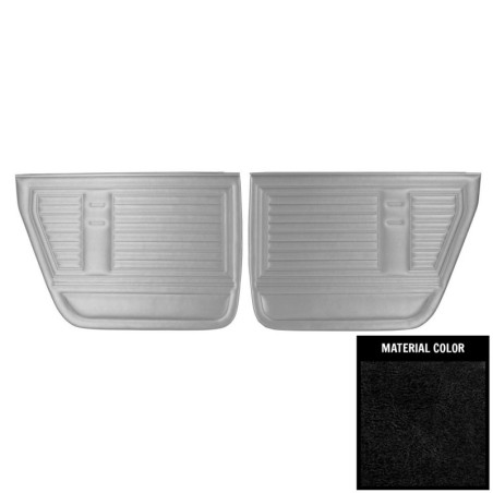 4 Door Sedan And Wagon Rear Door Panels Black