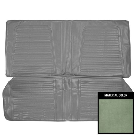 Coupe Standard Rear Seat Covers, Dark Metallic Green