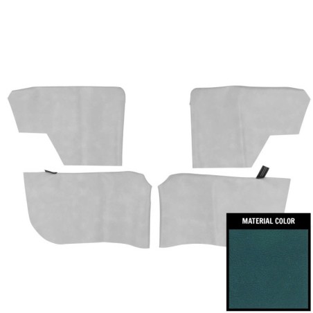 Rear Arm Rest Piston Covers, '68 Blue