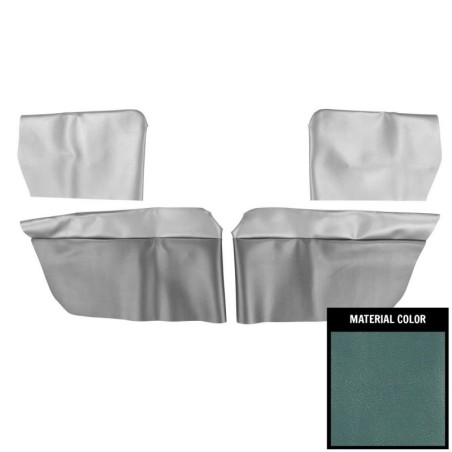 Rear Arm Rest Piston Covers, Light Blue