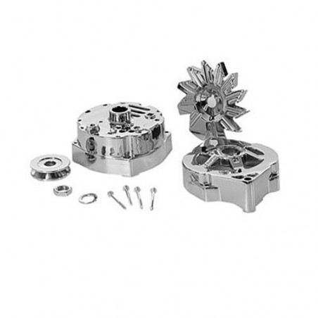 Chrome Alternator Case Kit