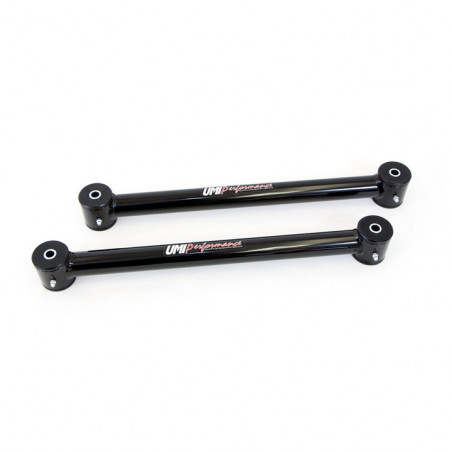 UMI Rear Tubular Lower Control Arms, Non Adjustable, Black