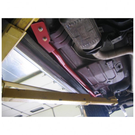 Coupe UMI Tubular Subframe Connectors, Bolt In, Red