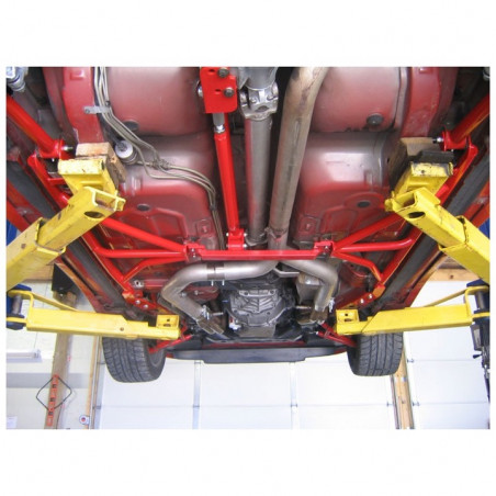Coupe UMI 3-Point Subframe Connectors, Bolt In, Red