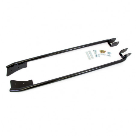 Convertible UMI Tubular Subframe Connectors, Bolt In, Black