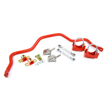 UMI Rear Drag Sway Bar, 3-1/4 Inch Axle Tubes, Red