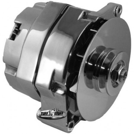 100 Amp External Regulator Alternator, Chrome