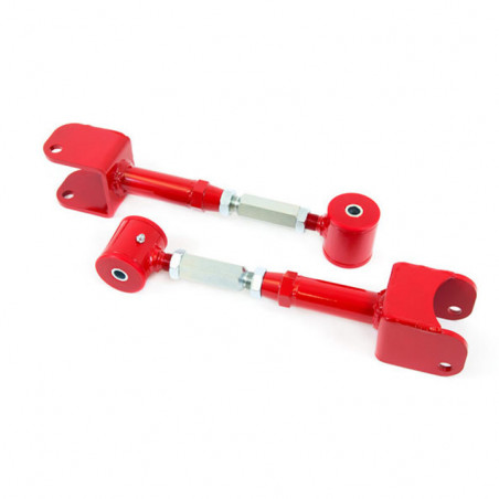 UMI Adjustable Upper Control Arms, Polyurethane Bushings, Red