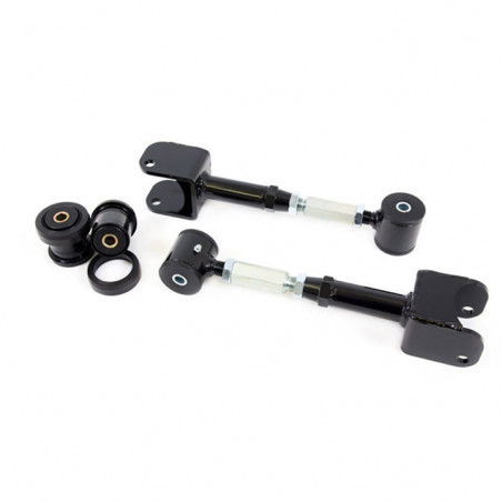 UMI Adjustable Upper Control Arms, Polyurethane Bushings, Rear End Bushings, Bla