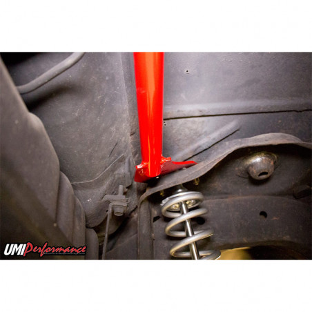 UMI Rear Shock Tower Brace, Bolt In, Red
