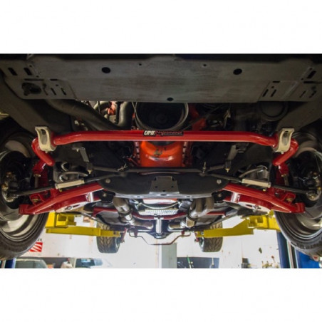 UMI Tubular Front Lower A-Arms, Delrin, .5 Inch Taller Ball Joints, Red