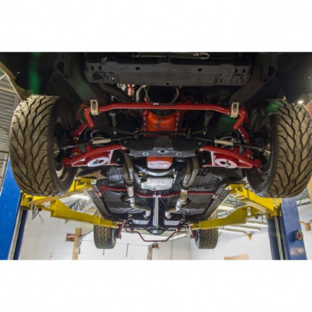 UMI Tubular Front Lower A-Arms, Delrin, .5 Inch Taller Ball Joints, Red