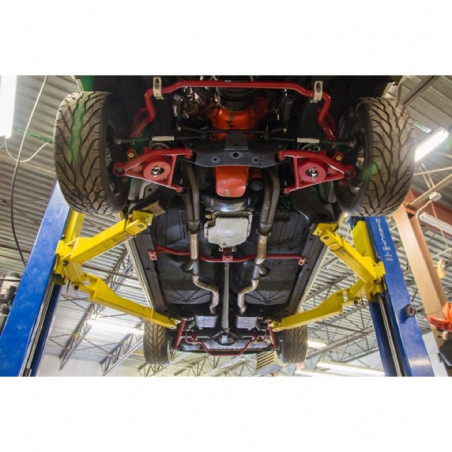 UMI Tubular Front Lower A-Arms, Delrin Bushings, Black