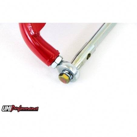 UMI Tubular Front Upper A-Arms, Adjustable .5 Inch Taller Ball Joints, Black