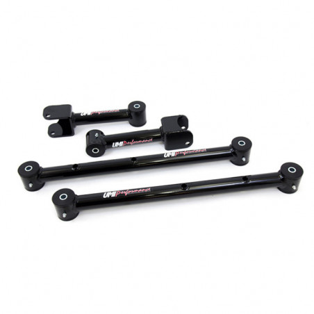 UMI Non-Adjustable Upper & Lower Rear Control Arm Kit, Black