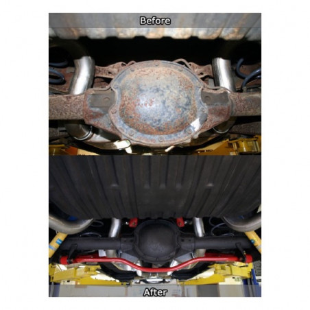 UMI Solid Rear Sway Bar, 1 Inch, Red