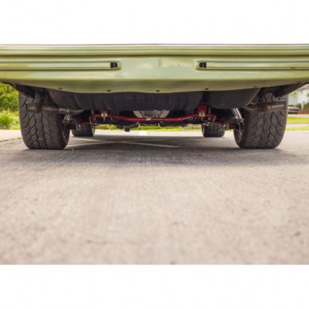 UMI Tubular 1 Inch Rear Pro Touring Sway Bar, 2.75 Inch Rear End Housings, Black