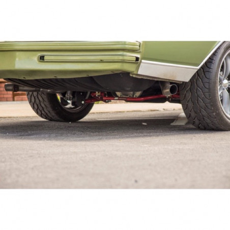 UMI Solid .75 Inch AutoX Rear Sway Bar, 3 Inch Rear End Housings, Red