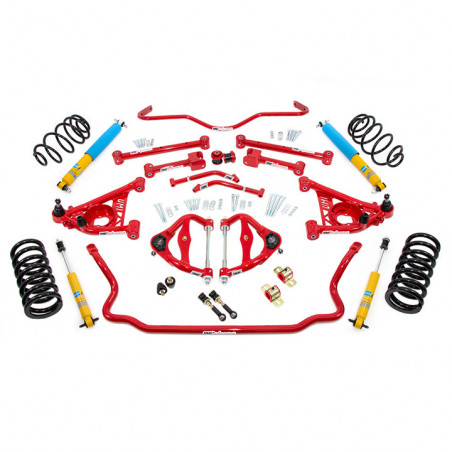 UMI Stage 2 Handling Package, 1 Inch Lowering Springs, Red