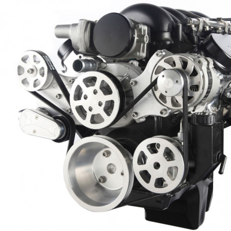 EMS S-Drive Plus Serpentine Pulley System, No AC, Plastic PS Res, LS Series, Raw Machined