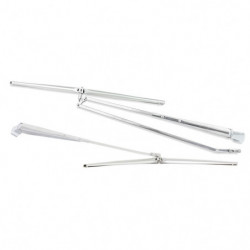Windshield Wiper Arm And Blade Kit, Bright Polished Stainless