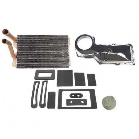 Heater Core, Chrome Box & Seal Kit w/ Factory Caulking - BB w/o AC