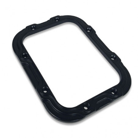 Eddie Motorsports Contoured Billet Shifter Bezel & Mount Plate - Gloss Black