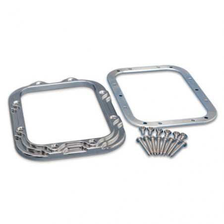 Eddie Motorsports Contoured Billet Shifter Bezel & Mount Plate - Gloss Black