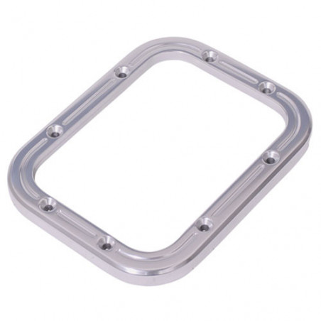 Eddie Motorsports Ball Milled Billet Shifter Bezel & Mount Plate - Clear Anodized