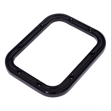 Eddie Motorsports Ball Milled Billet Shifter Bezel & Mount Plate - Gloss Black