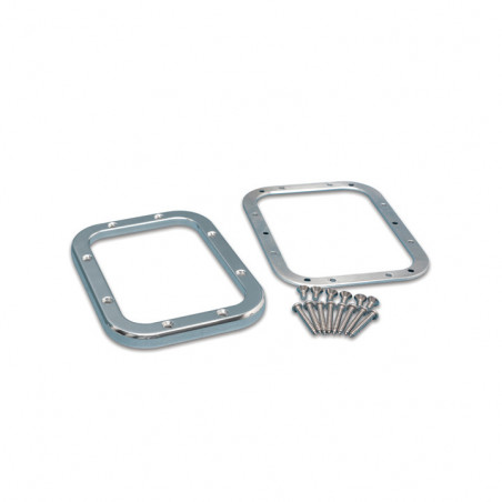 Eddie Motorsports Smooth Billet Shifter Bezel & Mount Plate - Black Anodized