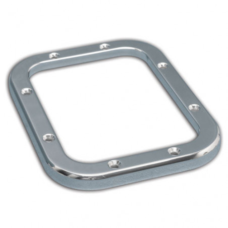 Eddie Motorsports Smooth Billet Shifter Bezel & Mount Plate - Clear Anodized