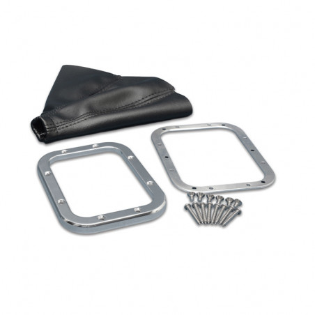 Eddie Motorsports Smooth Billet Shifter Bezel Kit - Bezel, Boot, Mount - Polished