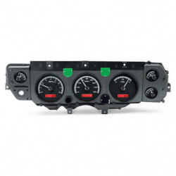Dakota Digital VHX Instrument System, Black Alloy Faces, Red Numbers