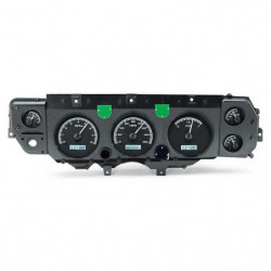 Dakota Digital VHX Instrument System, Black Alloy Faces, White Numbers