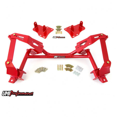 UMI Tubular K-Member for LSX Engines & Coilovers - Red