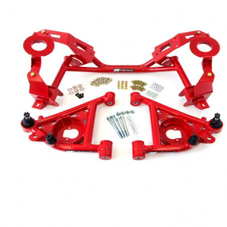 UMI Tubular K-Member & A-Arm Kit for Factory Springs - Red