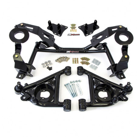 UMI Tubular K-Member & A-Arm Kit for LSX & Factory Springs - Black
