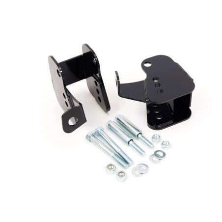 UMI Lower Control Arm Relocation Brackets, Bolt In - Black