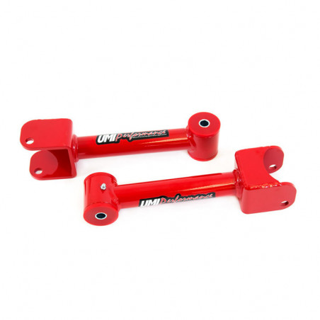 UMI Rear Upper Control Arms, Non-Adjustable - Red