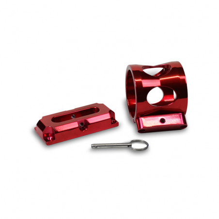 Eddie Motorsports Extinguisher Bracket for 2.5lb Extinguisher, Red