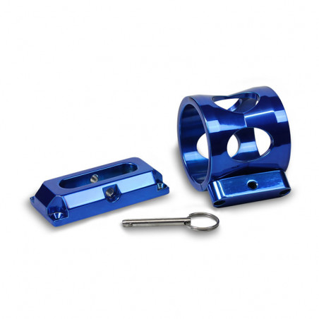 Eddie Motorsports Extinguisher Bracket for 2.5lb Extinguisher, Blue