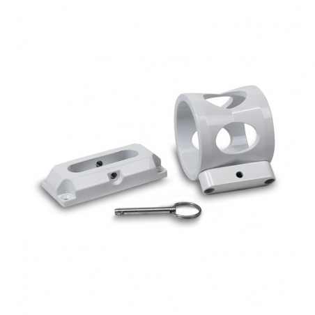 Eddie Motorsports Extinguisher Bracket for 2.5lb Extinguisher, White